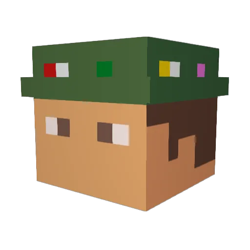AndreSereno Minecraft avatar head, 3D render