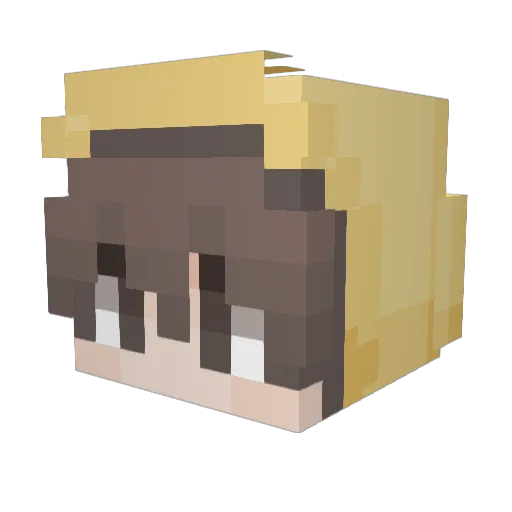 AndreSmash Minecraft avatar head, 3D render
