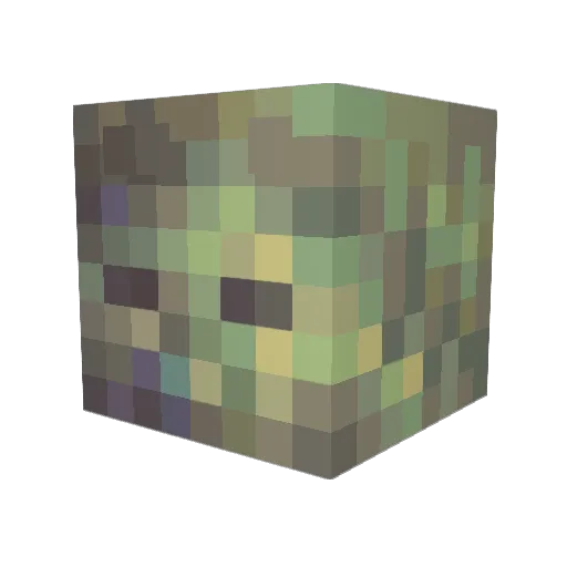 AndreTurk Minecraft avatar head, 3D render
