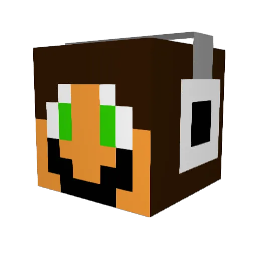Andre_Proyer Minecraft avatar head, 3D render