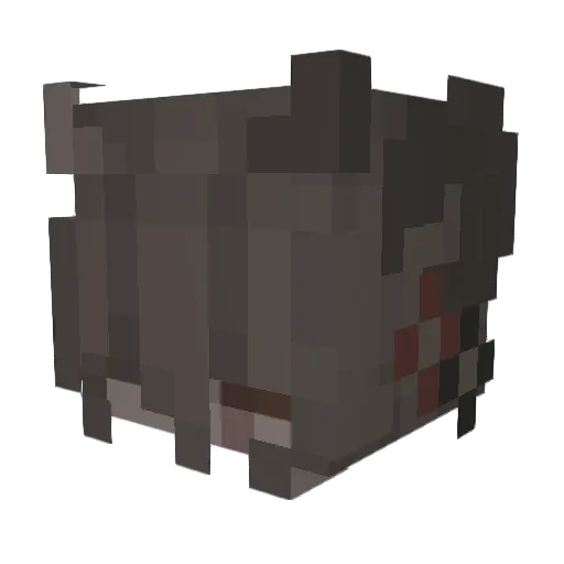 Andre___________ Minecraft avatar head, 3D render