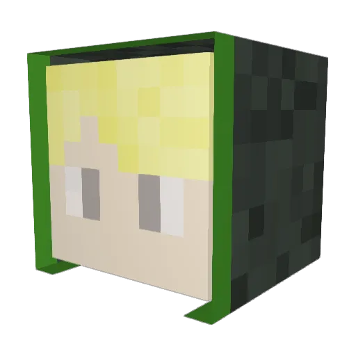 AndreaDiperna11 Minecraft avatar head, 3D render