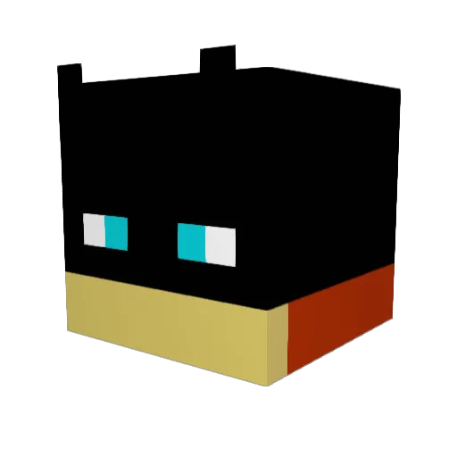 AndreaFR Minecraft avatar head, 3D render