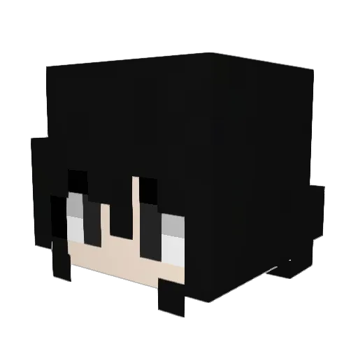 AndreaGrey Minecraft avatar head, 3D render