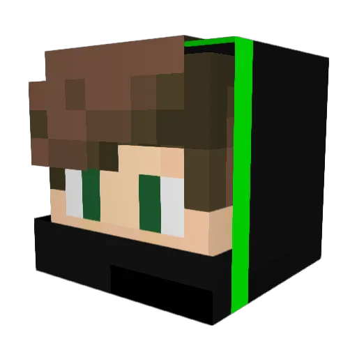 AndreaPr0 Minecraft avatar head, 3D render