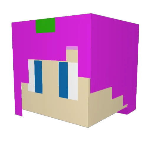 AndreaSart Minecraft avatar head, 3D render