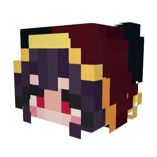 AndreaSick Minecraft avatar head, 3D render