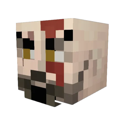 AndreaT20 Minecraft avatar head, 3D render