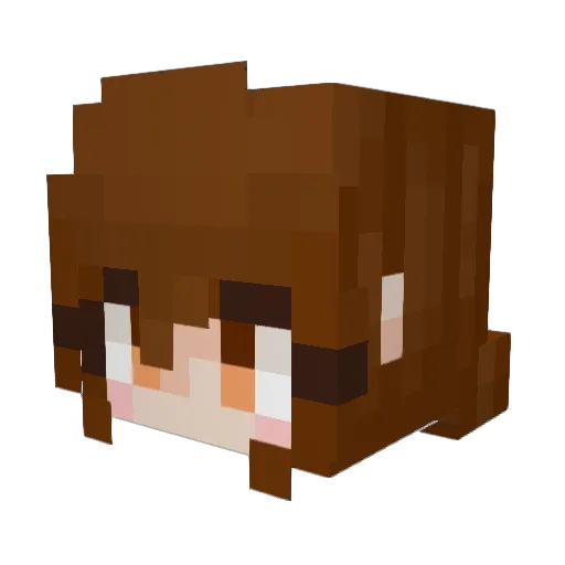 Andreac2077 Minecraft avatar head, 3D render