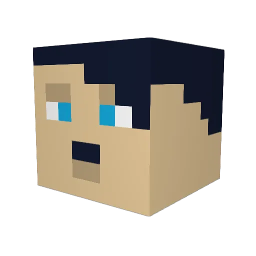Andreas1031 Minecraft avatar head, 3D render