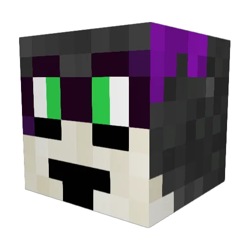 Andreas3d Minecraft avatar head, 3D render