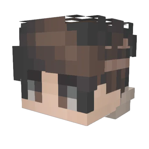 AndreasProPlayer Minecraft avatar head, 3D render