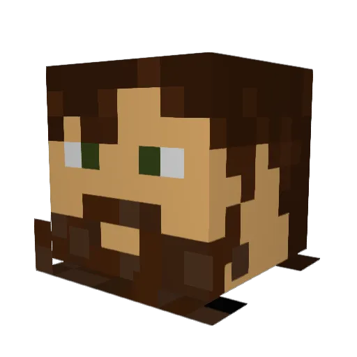 Andreas_Nilsen Minecraft avatar head, 3D render