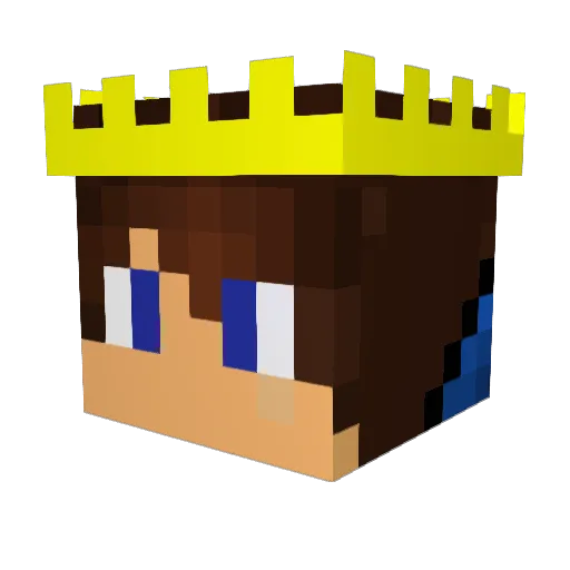 Andreasnedg Minecraft avatar head, 3D render