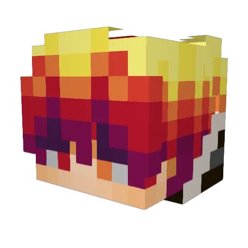 Andreasupremo Minecraft avatar head, 3D render