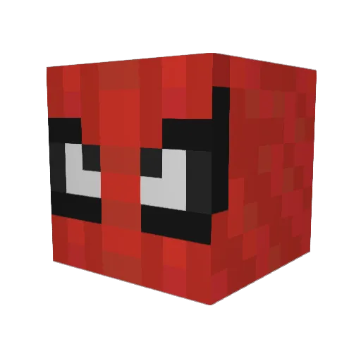 Andreba Minecraft avatar head, 3D render