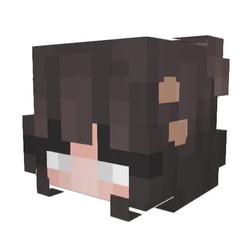 Andreea033 Minecraft avatar head, 3D render