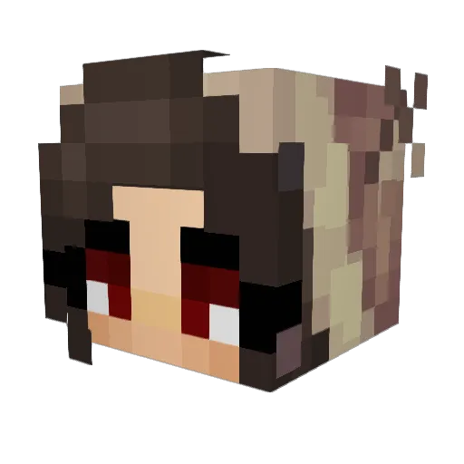 AndreeaUrsu Minecraft avatar head, 3D render