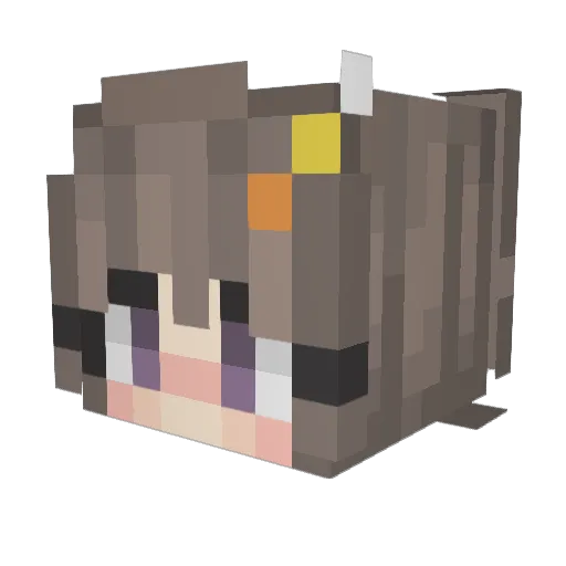AndreeaV30 Minecraft avatar head, 3D render