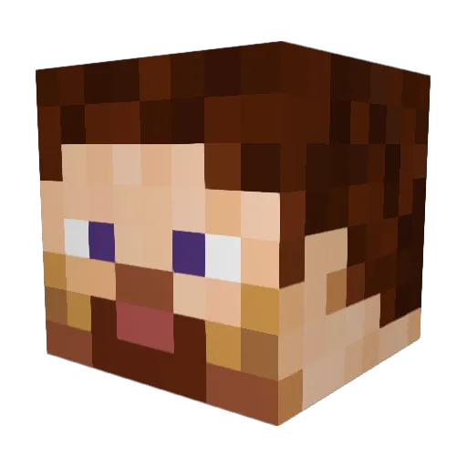 Andrei14 Minecraft avatar head, 3D render