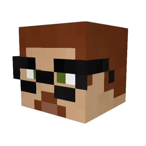 Andrei_t Minecraft avatar head, 3D render