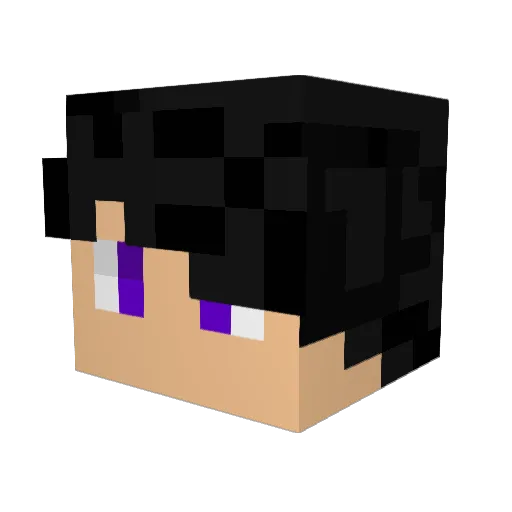 Andreikaking Minecraft avatar head, 3D render