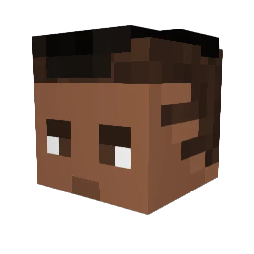 Andreiudrea23 Minecraft avatar head, 3D render