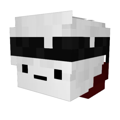Andreiuq Minecraft avatar head, 3D render
