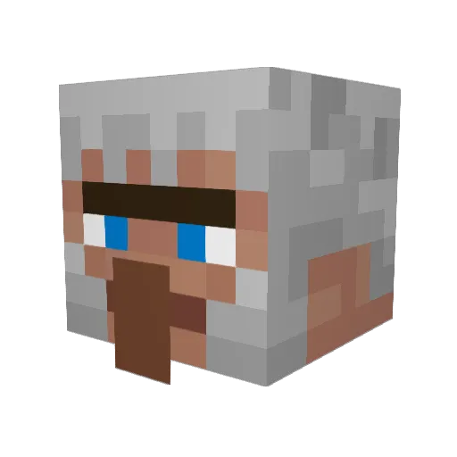 Andrej07 Minecraft avatar head, 3D render