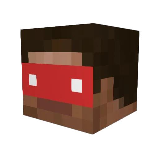 Andrek21 Minecraft avatar head, 3D render