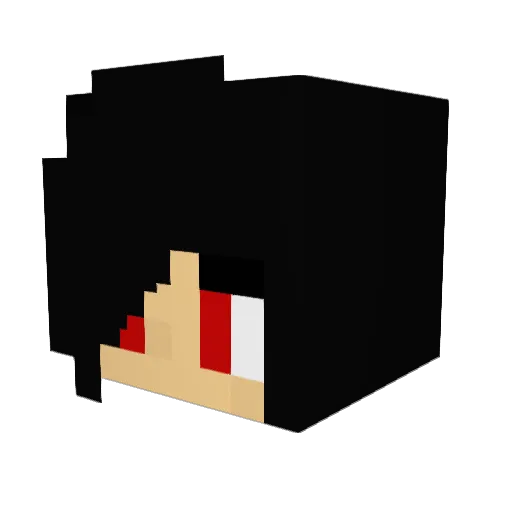Andrela_Astraan Minecraft avatar head, 3D render