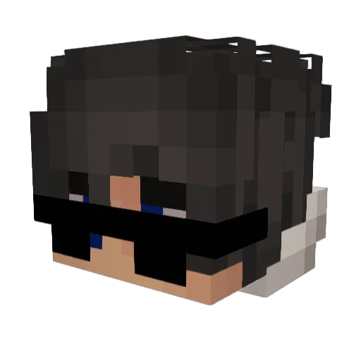 Andres715 Minecraft avatar head, 3D render