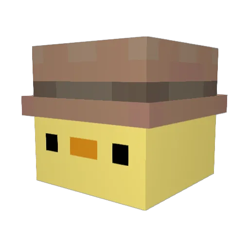 AndresChalen Minecraft avatar head, 3D render