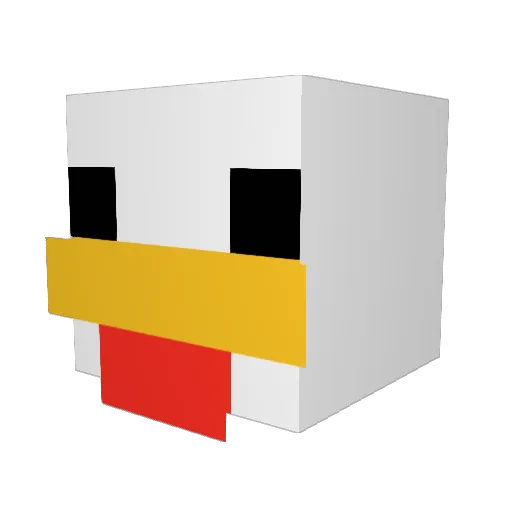 AndresCrn Minecraft avatar head, 3D render