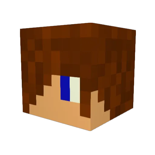 AndresGamer1324 Minecraft avatar head, 3D render