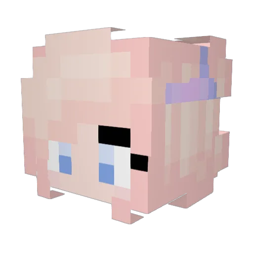 AndresM445 Minecraft avatar head, 3D render