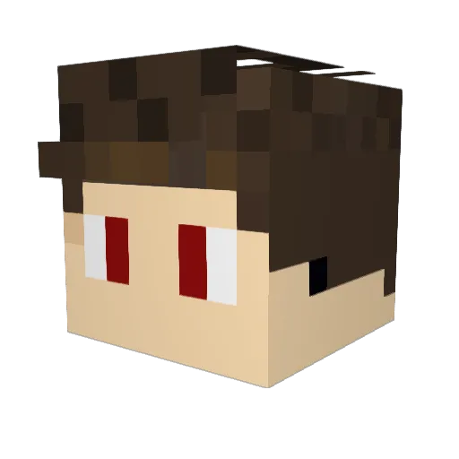 AndresTyph Minecraft avatar head, 3D render