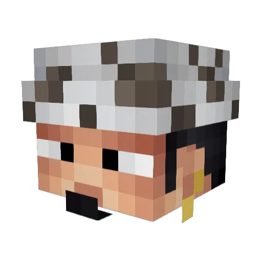 Andres___ Minecraft avatar head, 3D render