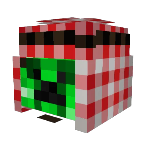 Andressv Minecraft avatar head, 3D render