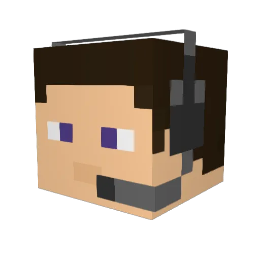 Andrew3751 Minecraft avatar head, 3D render