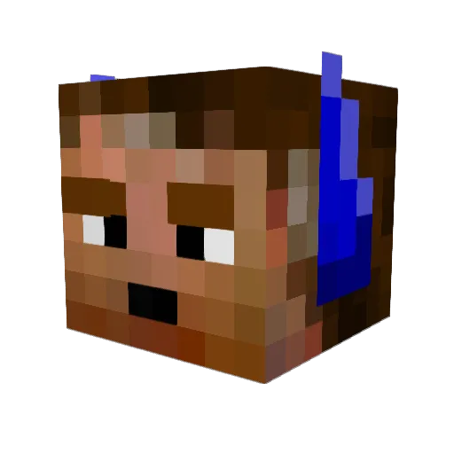 Andrew518 Minecraft avatar head, 3D render