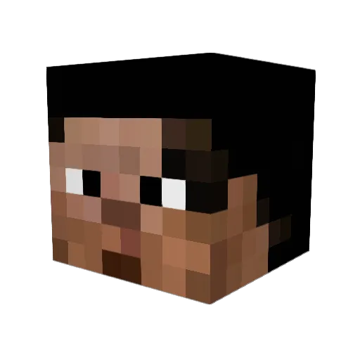 AndrewA_S Minecraft avatar head, 3D render