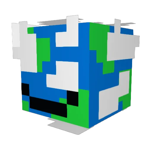 AndrewD12 Minecraft avatar head, 3D render