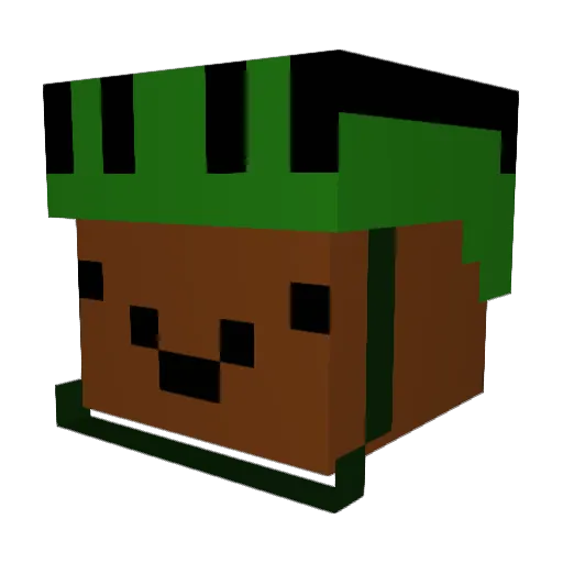 AndrewD Minecraft avatar head, 3D render
