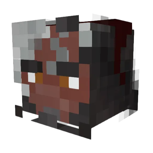 AndrewDoo Minecraft avatar head, 3D render