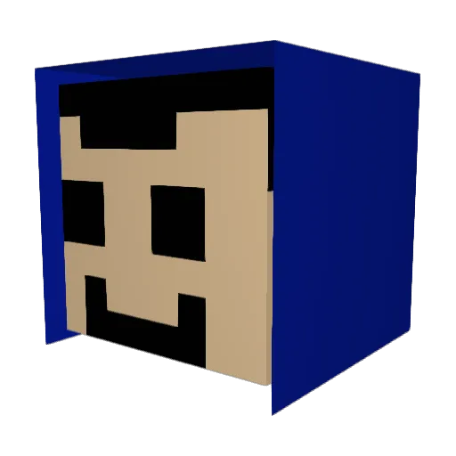 AndrewDude5449 Minecraft avatar head, 3D render