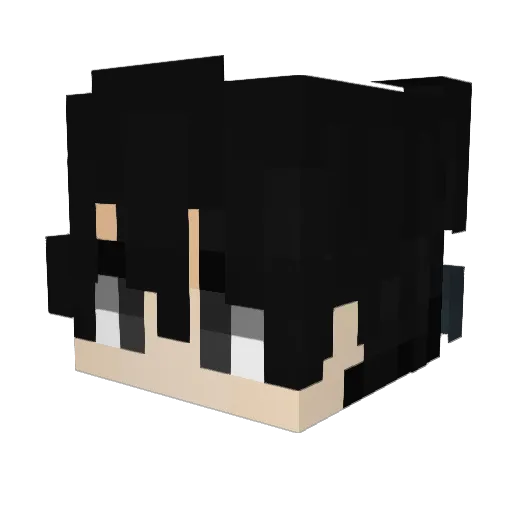 AndrewGX Minecraft avatar head, 3D render