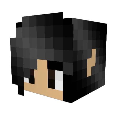 AndrewGamer04 Minecraft avatar head, 3D render