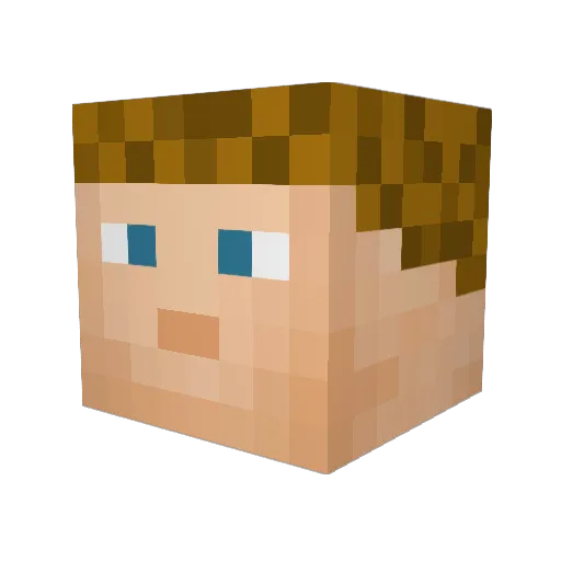 AndrewHackett Minecraft avatar head, 3D render