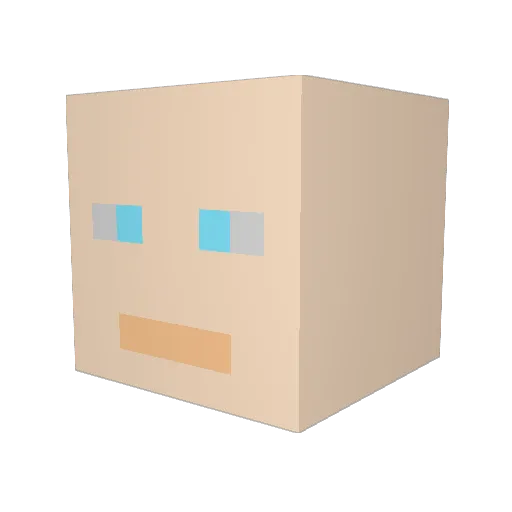 AndrewIDanziger Minecraft avatar head, 3D render